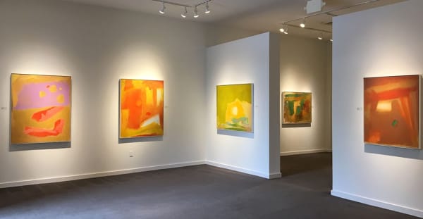 Installation shot of Esteban Vicente solo exhibition 2019