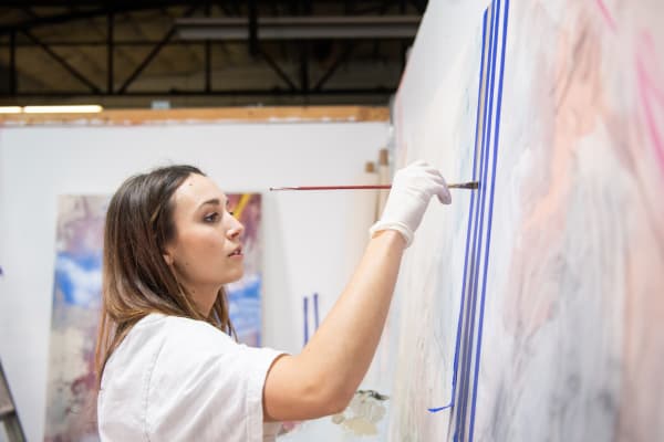 Katherine Boxall in studio 2020 by Jamey Price