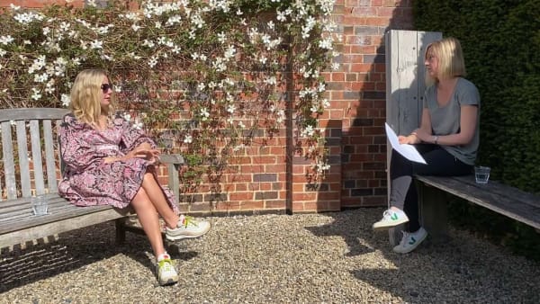 Clare Woods (b.1972) discusses her work and influences with Lara Wardle, Director, Jerwood Collection. Photo: Jim Wardle