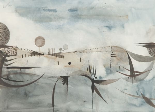 Alan Reynolds (1926-2014) Blue and Grey Landscape, 1952. Courtesy of Jerwood Collection, © The Estate of Alan Reynolds. Courtesy Annely Juda Fine Art
