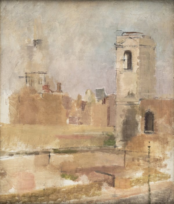 New Acquisition: William Coldstream, Study for St Nicholas Cole Abbey and Bow Church, 1946