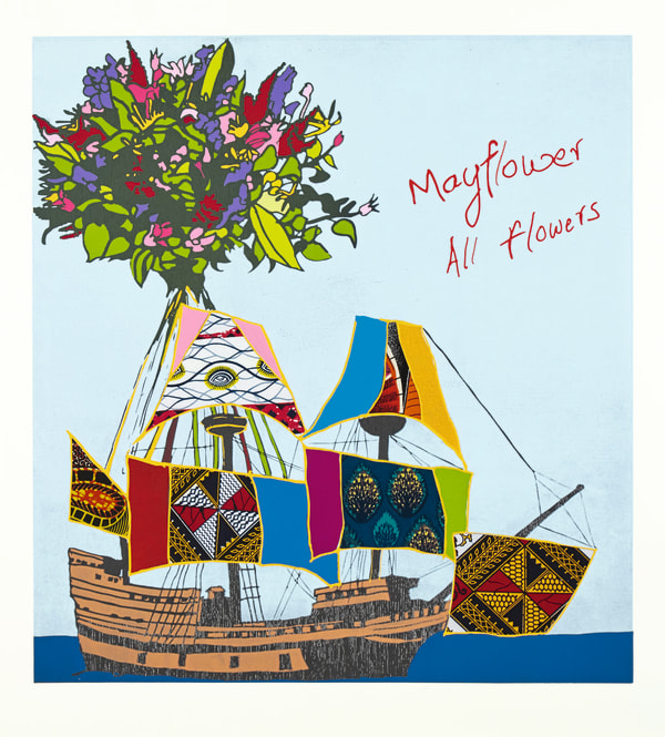 Yinka Shonibare CBE, RA (b. 1962) Mayflower, All Flowers, 2020. Courtesy Yinka Shonibare CBE and Cristea Roberts Gallery, London.