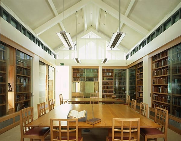 The Jerwood Centre library, WordsworthTrust, Grasmere. "Nowadays there’s a new companionship of poets, scholars, travellers and readers, a new field full of the visionary Romantic folk, and in the new Jerwood Centre, in its light-filled rooms, on its loaded shelves and in its wafting cyberspaces they will continue to read and rewrite the unending Wordsworth poem, recovering the past and prefiguring a future, true to the motion and spirit that inspired Wordsworth himself." Seamus Heaney, Poet Laureate (1939-2013) speaking at the official opening of The Jerwood Centre on 2nd June 2005.