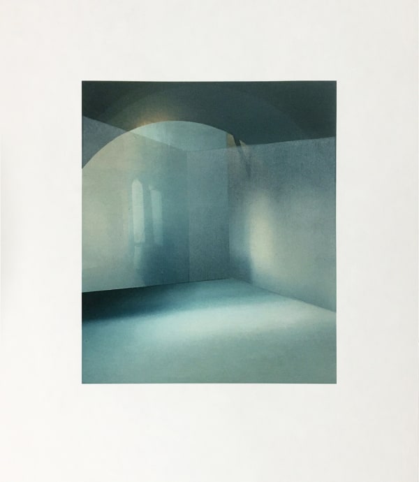 Prudence Ainslie (b. 1990) arches-across, 2020, archival digital and woodcut print, 33 x 28 cm. Edition 25. "As a printmaker, I explore the documentation of place with the intention of analysing the act of seeing". The judging panel were impressed by the subtle delicacy and sophistication of Prudence's work and the art of illusion." Shortlisted artist, Jerwood Printmaking Today Prize, 2020, nominated by Rabley Gallery