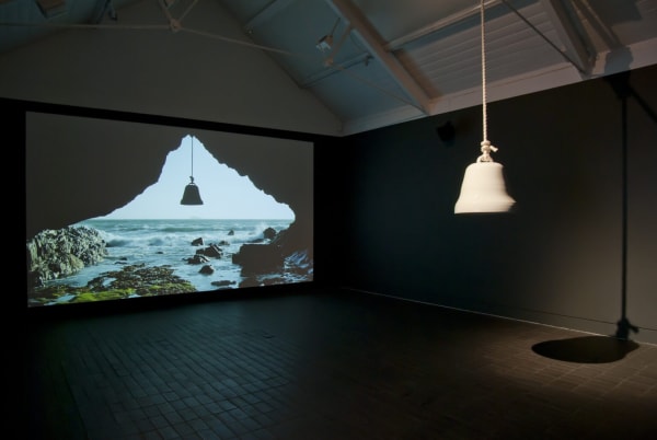 Adam Buick (b. 1978), Veneration bell at Porth Lleuog, Jerwood Makers Open 2013. Mixed installation at Jerwood Space. Photo: Adam Buick
