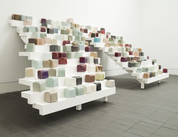 Emmanuel Boos (b. 1969) Cobblestones. Jerwood Makers Open, 2011. Installation Shot, Jerwood Space. Photo: Thomas Rydin.