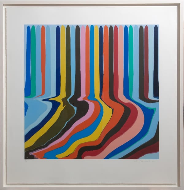 Ian Davenport (b. 1966) Colorplan Series: Azure Blue Etching, 2011, a series of four colour etchings with chine-collé on paper. Edition of 30 © Ian Davenport. All rights reserved, DACS 2020