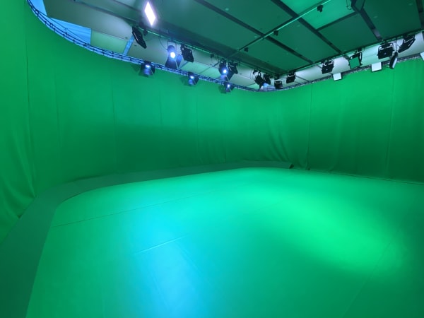 Green Screen Studio at DanceEast. Image courtesy of DanceEast