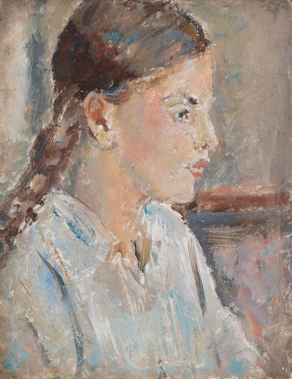 Dame Ethel Walker ABA, RBA, RP, DBE (1861-1951), Girl with Pigtails. Courtesy of Jerwood Collection.