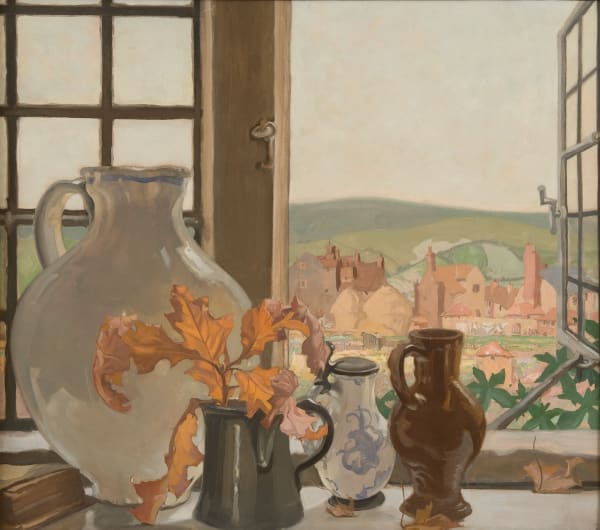 Sir Frank Brangwyn RA RWS (1867-1956), From my Window at Ditchling, circa 1925 © The Estate of Frank Brangwyn/Bridgeman Images