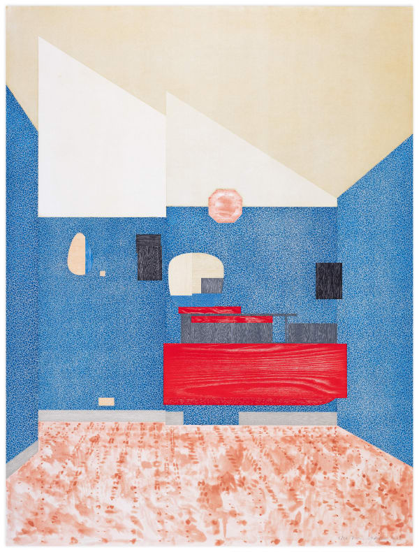 Hurvin Anderson, He’s Upstairs, 2023, © Hurvin Anderson. All Rights Reserved, DACS 2024