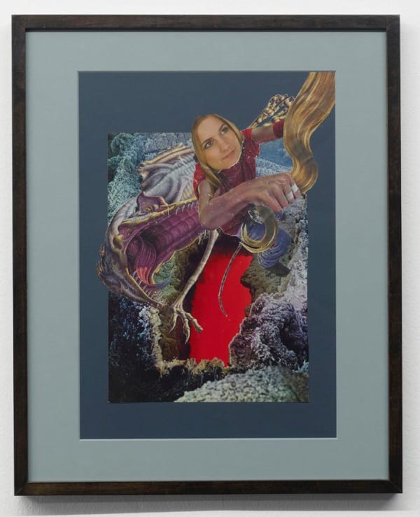 Katrin Plavcak, "Entkommen" (2012), collage on paper, 39x32cm