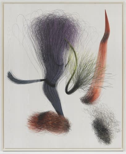 Tim Berresheim Scheuche (WOOD) X (2007) print on wood 220x180cm (86x70in) Courtesy of Hammelehle und Ahrens, Cologne