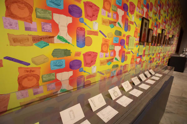 Jeffrey Gibson, Sweet Bitter Love, Newberry Library, 2021(Installation View). Photo by Anne Ryan. Courtesy of the Newberry Library