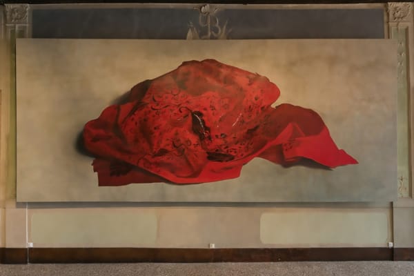 Firelei Báez, DREAMer (a demand for opacity that weaves no boundaries), 2017. Acrylic and oil on canvas, 105 x 249 in. Private collection, courtesy of the artist.