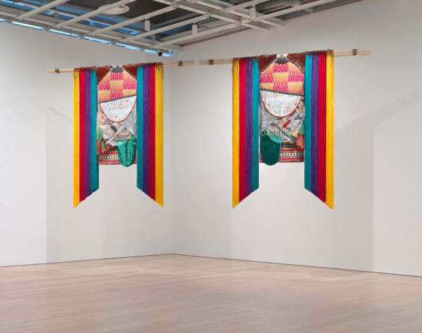 Jeffrey Gibson, STAND YOUR GROUND (diptych), 2019