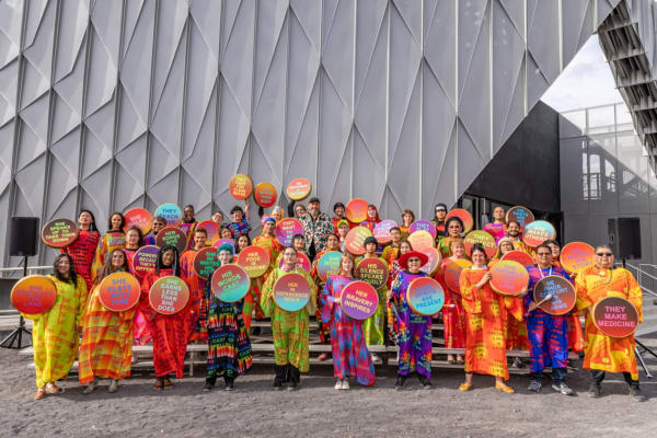 Jeffrey Gibson, To Name An Other, 2022. Courtesy of Shayla Blatchford and SITE Santa Fe.