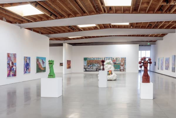 Installation view, Shattered Glass, 2021. Curated by Melahn Frierson and AJ Girard. Jeffrey Deitch, Los Angeles, CA.