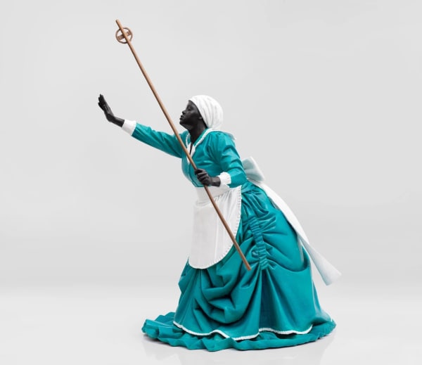 Mary Sibande, Casting a Spell, 2022. Oil on Bronze, 74 cm, Edition of 10 + 2 AP