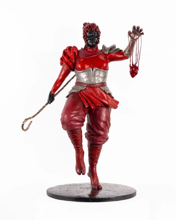 Mary Sibande, Good is bad and bad is good, 2020. Oil on Bronze, 68 cm, Edition of 10 + 3 AP