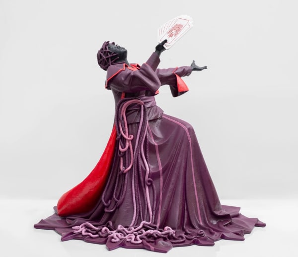 Mary Sibande, Wielding, 2022. Oil on Bronze, 65 cm, Edition of 10 + 2 AP