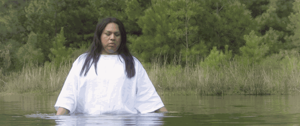 Still from Jeffrey Gibson, I Was Here, 2018. Courtesy of the artist and BACA.