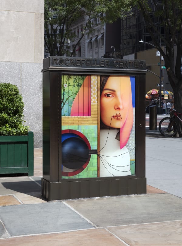 Arghavan Khosravi for Art In Focus at Rockefeller Center, 2022. Courtesy of Art Production Fund and Daniel Greer
