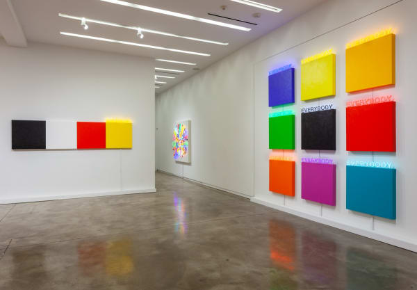 Deborah Kass: Painting and Sculpture (installation view), 2020, Kavi Gupta | Elizabeth St.