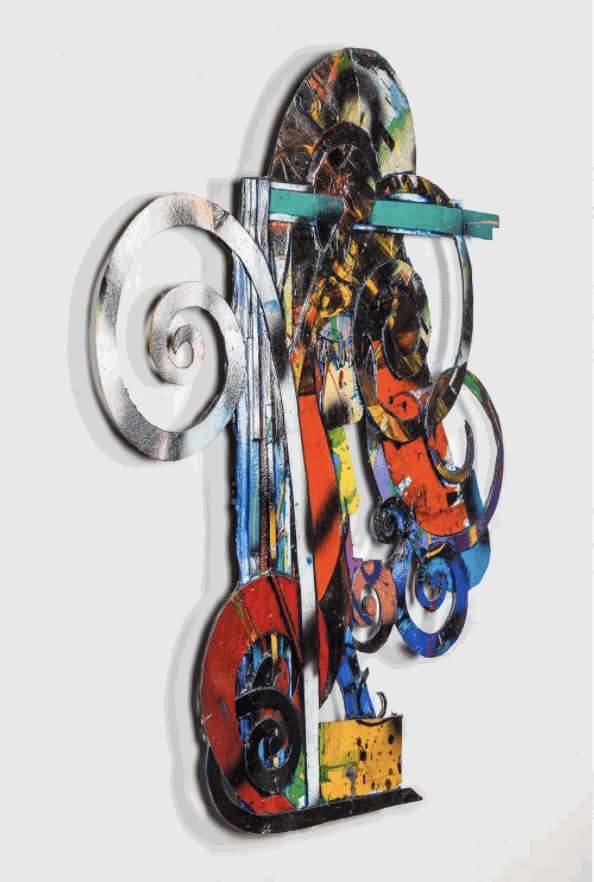 Al Loving Memories of Midtown #14, 1991 Acrylic on rag paper mounted on plastic 36 1/2 x 32 1/2 x 3 in 92.7 x 82.5 x 7.6 cm