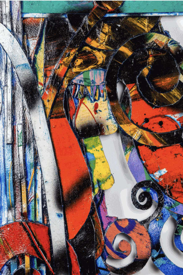 Al Loving Memories of Midtown #14, 1991 Acrylic on rag paper mounted on plastic 36 1/2 x 32 1/2 x 3 in 92.7 x 82.5 x 7.6 cm