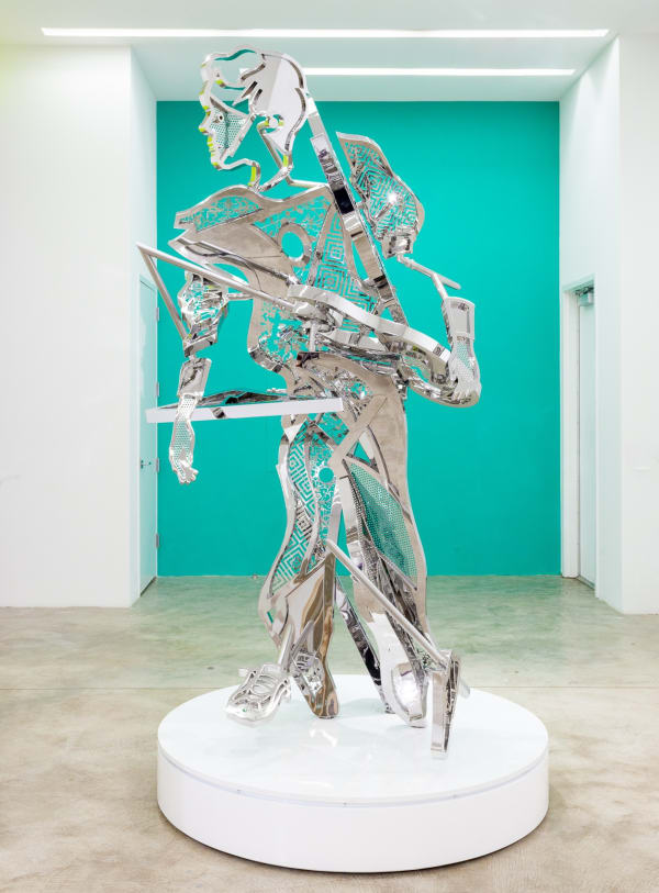 Tomokazu Matsuyama Runner, 2021 Stainless steel 96 x 36 x 36 in 243.8 x 91.4 x 91.4 cm Editions of 3 + 1 AP