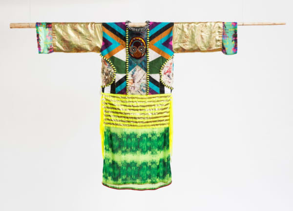 Jeffrey Gibson, Stand by Me (2018). Image courtesy Jeffrey Gibson Studio and the Whitney Museum. Photograph by Pete Mauney.