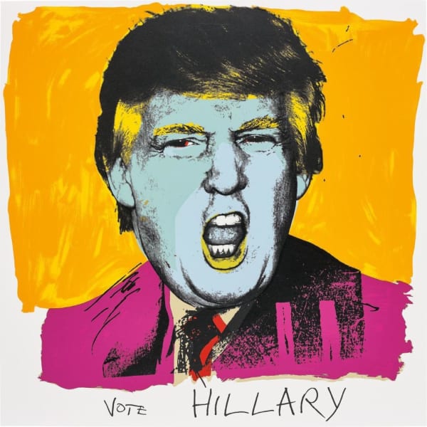 Deborah Kass, Vote Hillary (2016). Courtesy of the artist and Kavi Gupta Gallery.