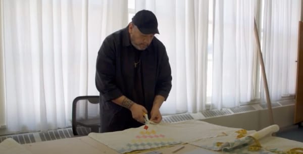 Video Still from Meet the Artist: Jeffrey Gibson | Whitney Biennial 2019 (Youtube)