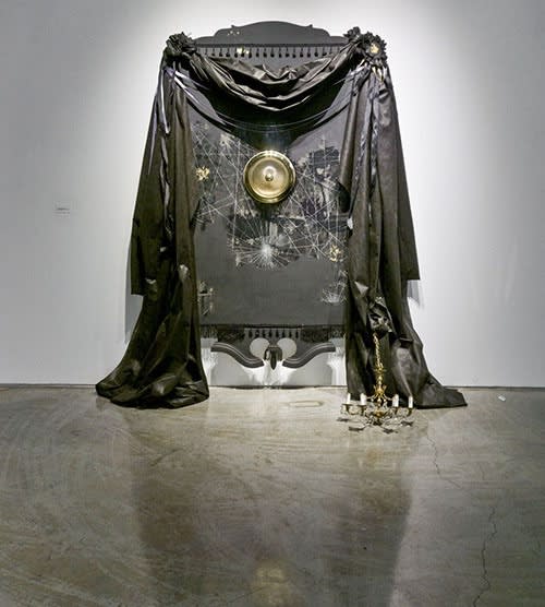 Michi Meko, The Antique Blacks Belong to Me, 2017. Mixed media, 84 x 96 inches. (Image courtesy of the artist.)