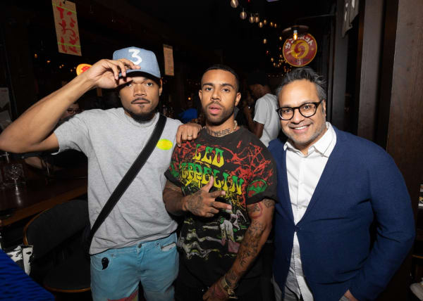 Chance The Rapper, Vic Mensa & Kavi Gupta. All images by Matthew Reeves, courtesy of Cultured Magazine.