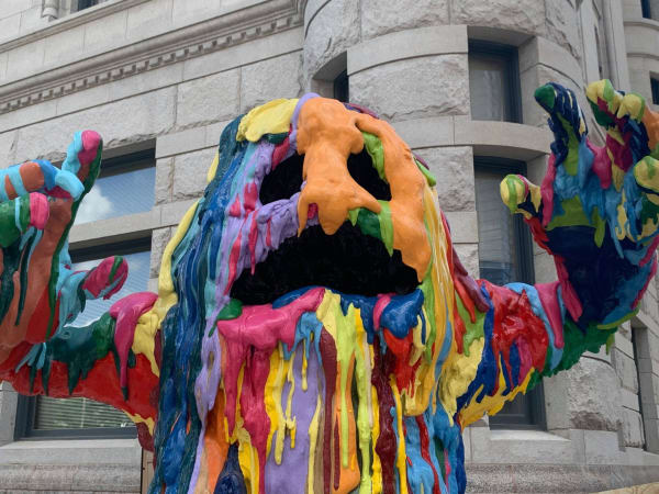 Tony Tasset, Blob Monster, 2010. Image courtesy of Sculpture Milwaukee.