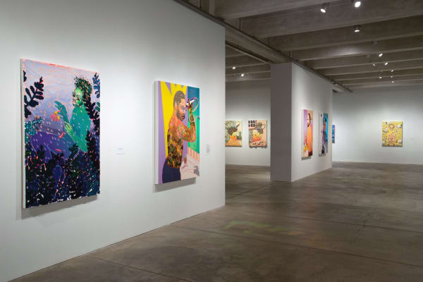 Devan Shimoyama, Cry, Baby (installation view), Andy Warhol Museum, 2018