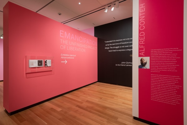 Installation view of Emancipation: The Unfinished Project of Liberation, image courtesy of the Amon Carter Museum of American Art.