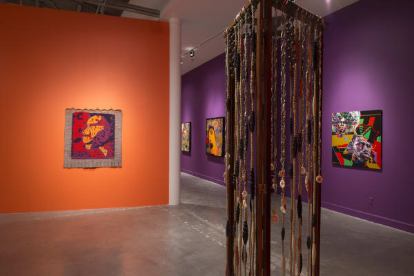 Installation view, AFRICOBRA: Messages to the People, 2018/2019. Museum of Contemporary Art North Miami. Courtesy of MOCA.