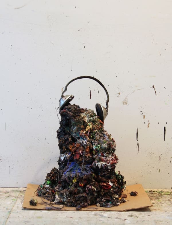 Sherman’s paint pile (all images courtesy the artist)