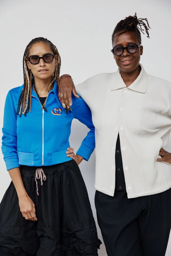 Mickalene Thomas & Racquel Chevremont. Photograph by Gioncarlo Valentine for The New Yorker