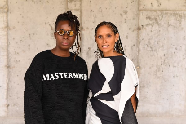 Mickalene Thomas and Racquel Chevremont, curators of the Parrish Art Museum's exhibition Set It Off. Photo by Jon Jenkins, courtesy of The East Hampton Star.