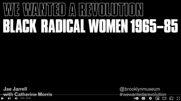 We Wanted a Revolution - Interview - Jae Jarrell with Catherine Morris