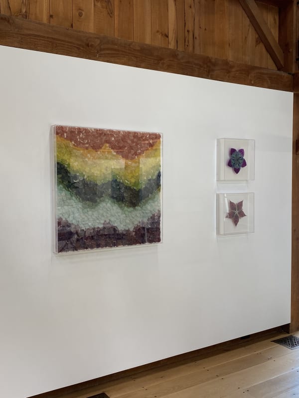 Hand colored, cut and printed paper works by Jill Parisi