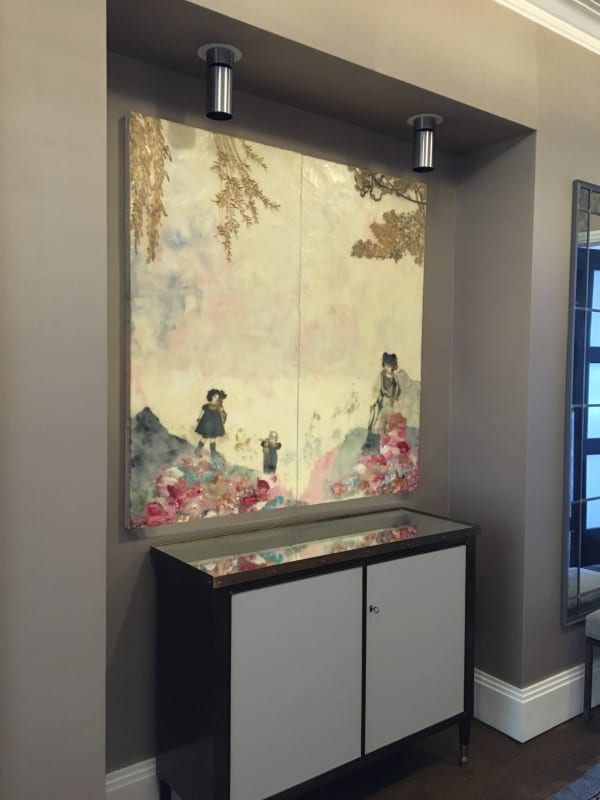 Painting by Cecile Chong, private collection, New York, NY