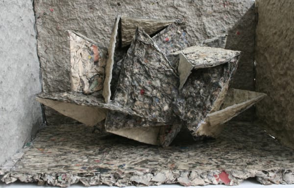 Object (detail), papier mache & glue, 22 x 38 x 30 cm