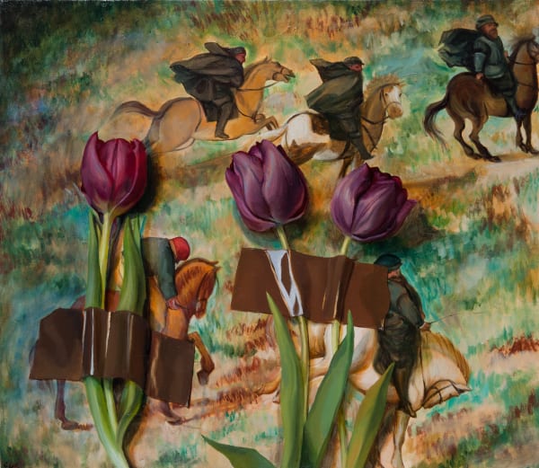 GERALDINE O'NEILL, THREE TULIPS, 2012