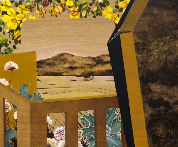 Coastal Break, 2024, Oil and acrylic on panel, 41 x 49.5 cm