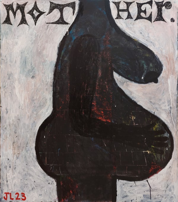 Joachim Lambrechts Mother 2023 Enamel Paint Spray Paint And Oil Stick On Canvas Jla 0230